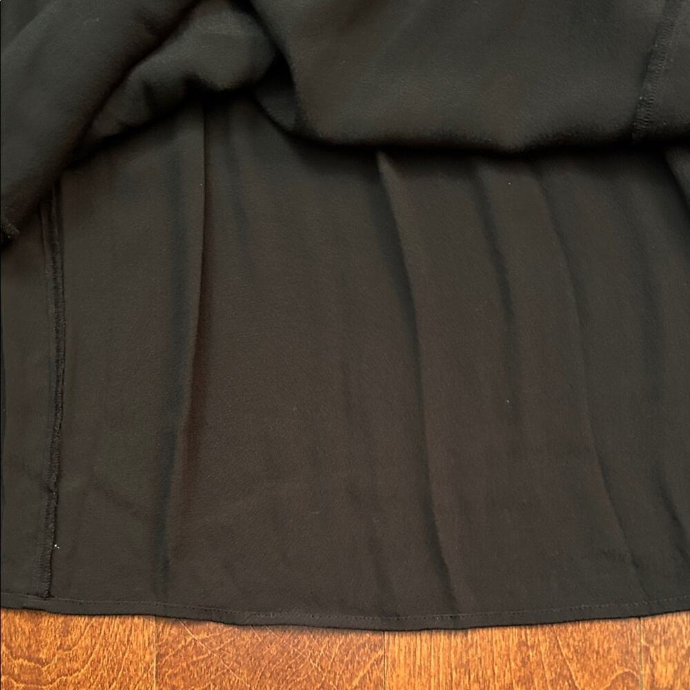 Chelsea28 Black Tiered Tea Length Dress with 3/4 Sleeves, Size XS - Picture 10 of 13